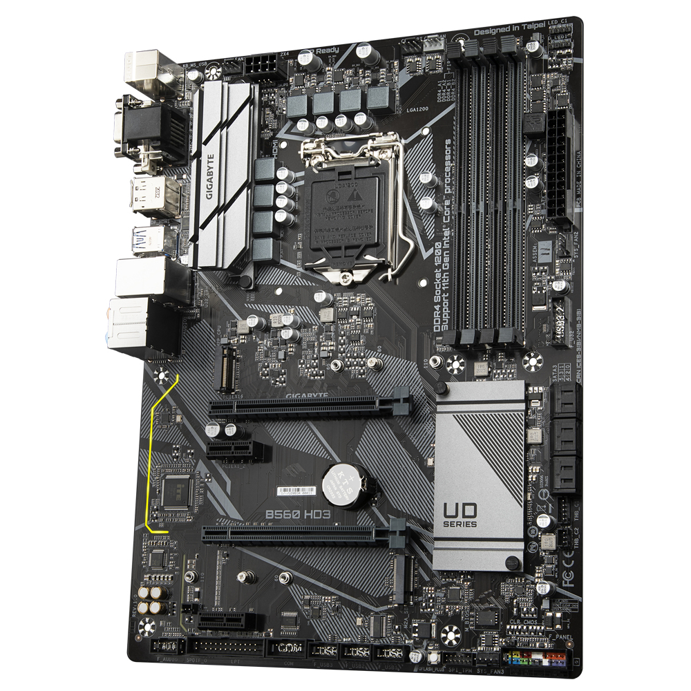 Bekijk afbeelding 2 van Gigabyte 1200 B560 HD3 - 2xM.2/DP/HDMI/DVI/VGA/ATX